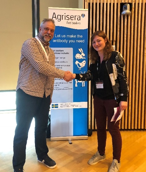 Agrisera poster prize on TOR conference, May 2018